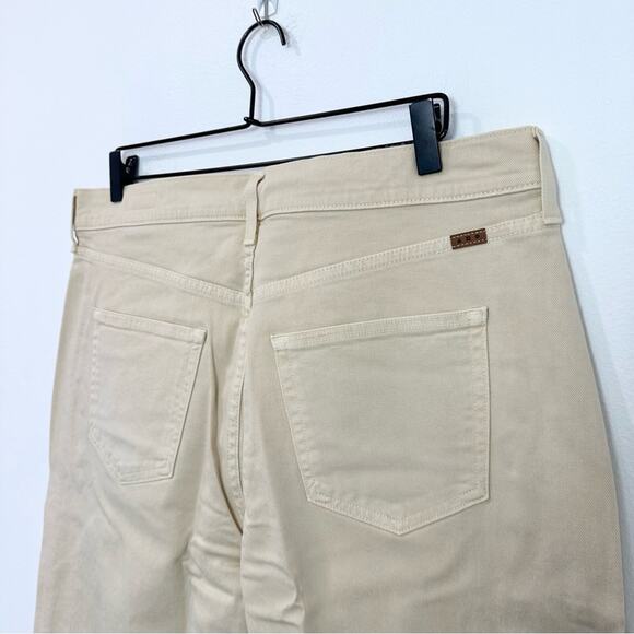 AYR The Beat Drop Jeans Barrel Leg in Straw Hat Cream Tan 34 Neutral Minimalist - Picture 5 of 9